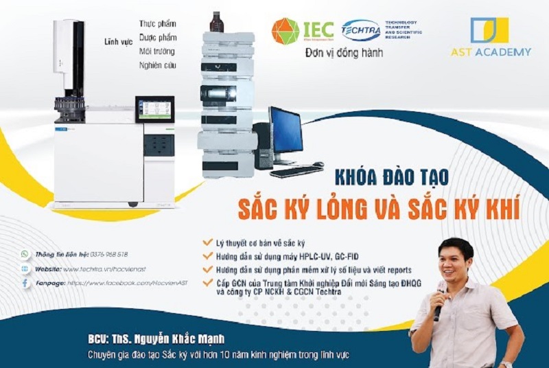 học viện đào tạo khoa học sắc ký cơ bản
