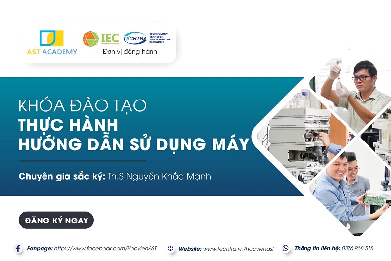 học viện đào tạo khoa học thực hành sử dụng máy sắc ký